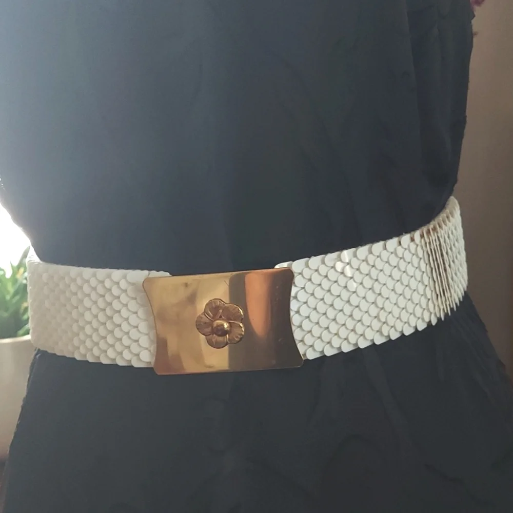 White Stretch Belt